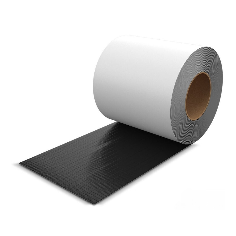 Butyl-Dichtband selbstklebend, schwarz strukturiert / 10 cm x 5 Meter